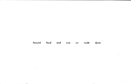 Michael Harvey, reproduction, card from WHITE PAPERS conceptual art