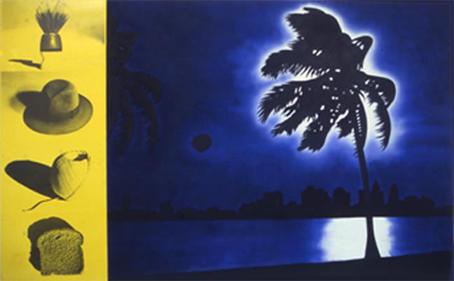 Harvey,painting,Moon over miami