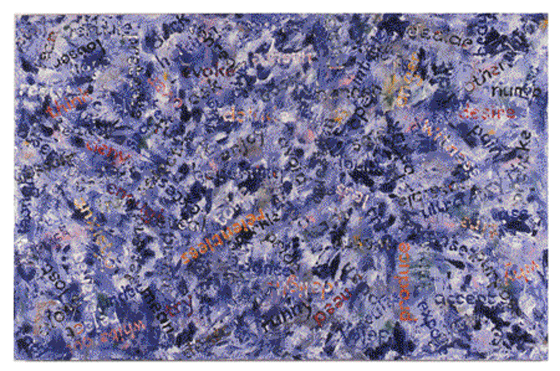 Harvey,painting,Words