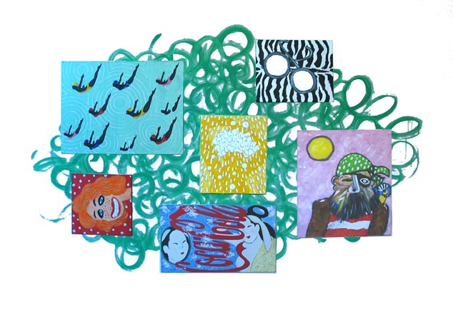 Michael Harvey, painting, RUM PUNCH