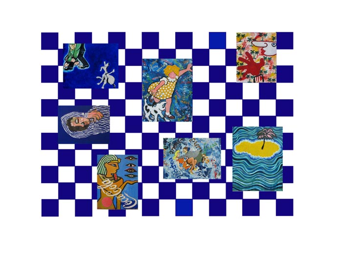 michael harvey, painting, checkered past